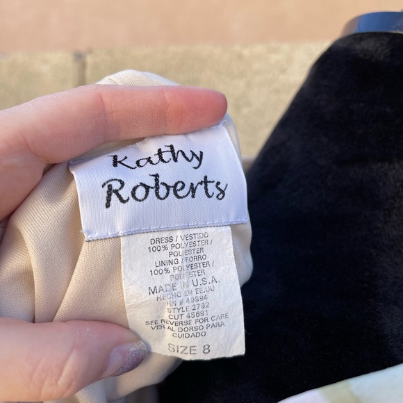 Vintage Kathy Roberts Floral Formal Dress - Picture 14 of 16